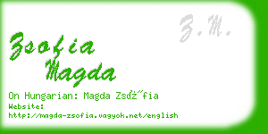 zsofia magda business card